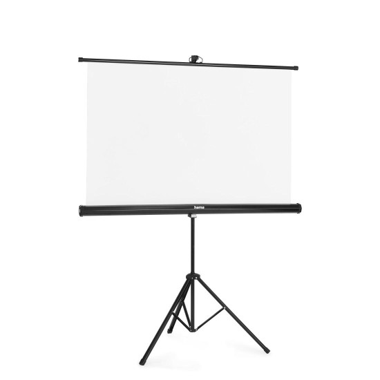 Hama Screen with tripod, 125 x 125 cm, 2-in-1, mobile set, 21575