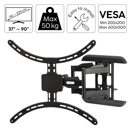 Hama TV Wall Bracket, Swivel, Tilt, Pull-out, 229 cm (90