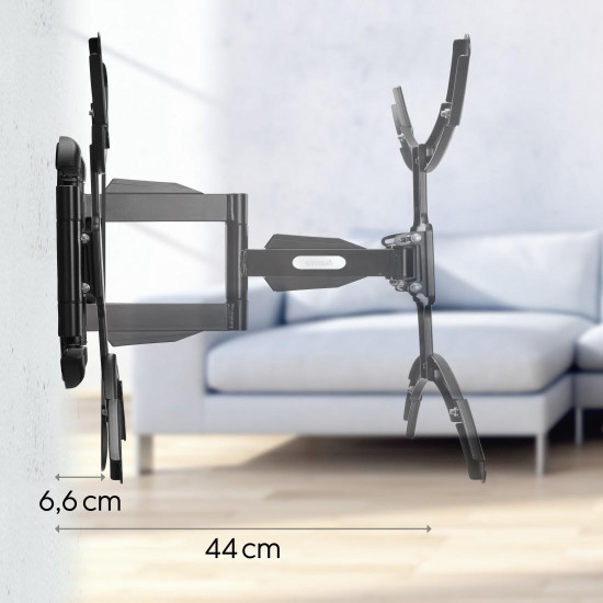 Hama TV Wall Bracket, Swivel, Tilt, Pull-out, 229 cm (90