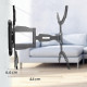 Hama TV Wall Bracket, Swivel, Tilt, Pull-out, 229 cm (90