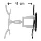 Hama TV Wall Bracket, Swivel, Tilt, Pull-out, 229 cm (90