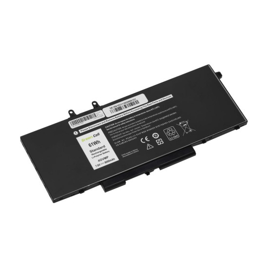 Laptop Battery for Dell Latitude 5400 5410 5500 5510 Precision 3540 3550 4GVMP 7,4V 8000mAh GREEN CELL