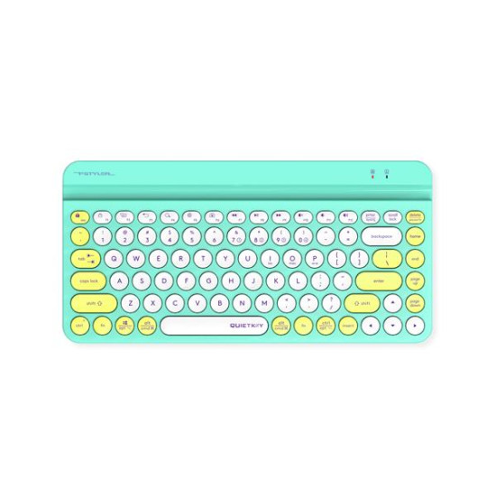 Безжична клавиатура A4tech Fstyler FBK30, Bluetooth, 2.4G, Стойка за телефон, Кирилизирана, Авокадо