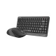 Комплект клавиатура и мишка A4TECH Fstyler FGS1110Q, Безжичен, Сива