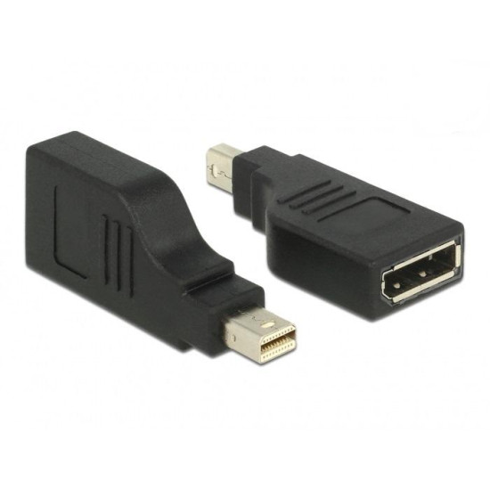 Delock Adapter mini DisplayPort 1.2 male > DisplayPort female 4K 90°