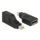 Delock Adapter mini DisplayPort 1.2 male > DisplayPort female 4K 90°