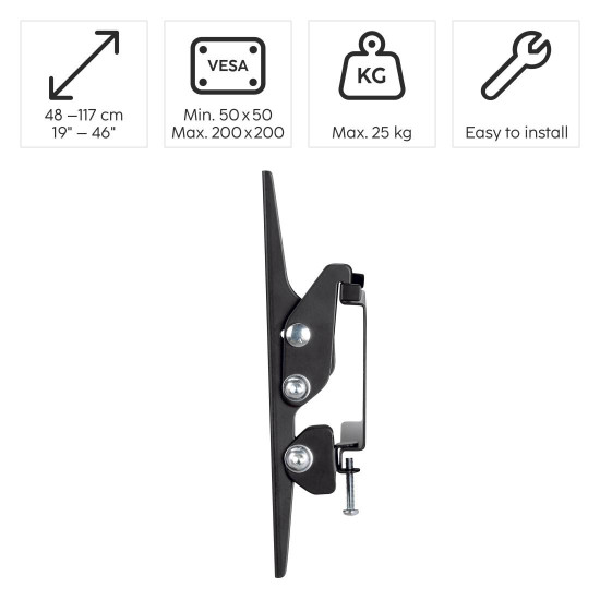 Hama TV Wall Bracket, Tilting, 117 cm (46