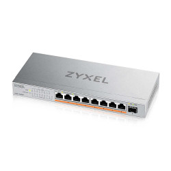 Switch ZyXEL XMG-108HP 8 Ports 2,5G + 1 SFP+, 100W total PoE++ Desktop MultiGig unmanaged Switch