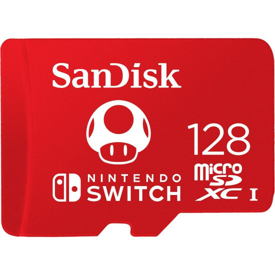 SanDisk 128GB microSDXC UHS-I for Nintendo Switch, Speed Up to 100MB/s