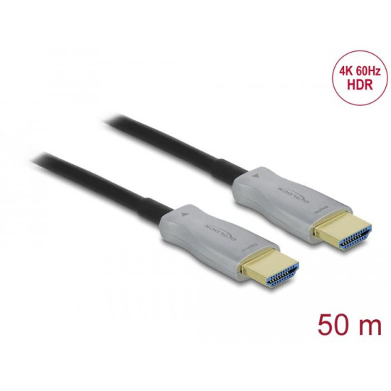 Оптичен кабел Delock, HDMI 4K, 60 Hz, 50 m
