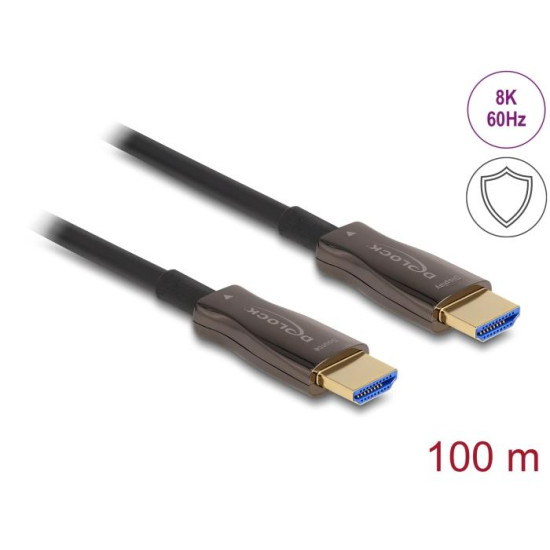 Оптичен кабел Delock, HDMI 8K, 60Hz, 48Gbps, 100 m