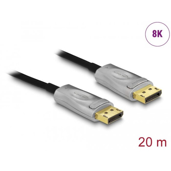 Delock Active Optical Cable DisplayPort 1.4 8K 20 m