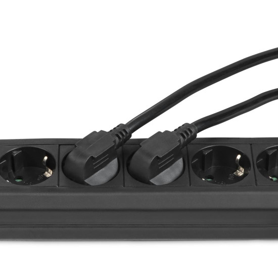 Hama Power Strip, 6-Way, Overvoltage Protection, Switch, 1.4 m, black, 223153