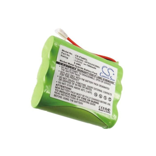Battery for cordless phone 3* АА 3.6V NiMH 1500mAh GE 26935 Cameron Sino