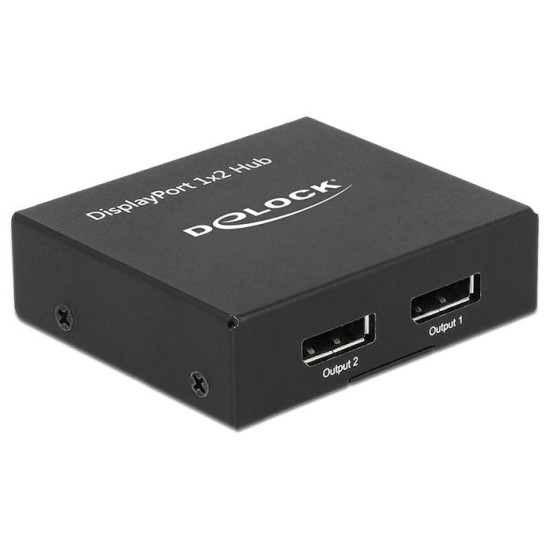 Delock DisplayPort 1.2 Splitter 1 x DisplayPort in > 2 x DisplayPort out 4K
