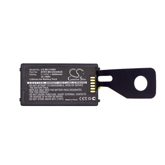 Camera Battery for  barcode scanner SYMBOL MC3100 MC3190 82-127912-01 LiIon  3.7V 6800mAh Cameron Sino