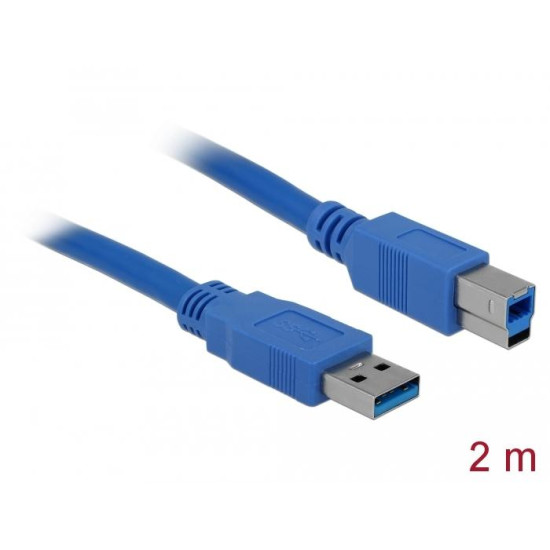 Delock Cable USB-A - USB-B, 2m