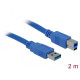 Delock Cable USB-A - USB-B, 2m