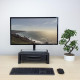 ACT Monitor stand extra wide with two drawers, up to 10kg, adjustable height