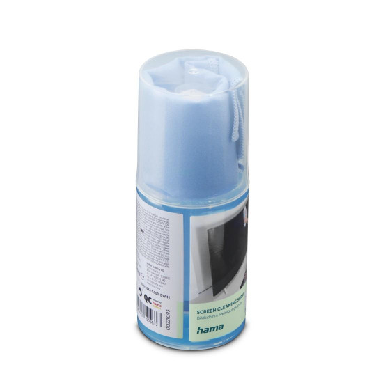 Hama Screen Cleaner, Spray + Cleaning Cloth, 200 ml, TV + Office, 221093