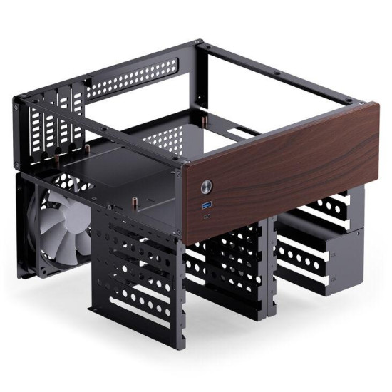 Case Jonsbo N4 NAS, m-ATX, Black