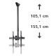 Hama TV Ceiling Mount, Swivel, Tilt, 165 cm (65