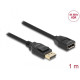 Delock DisplayPort 1.2 extension cable 4K 60 Hz 1 m