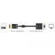 Адаптер DeLock, DVI-D 24+1 мъжко - VGA женско, Черен
