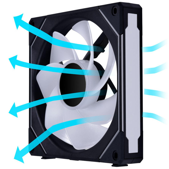 Fan Lian Li UNI SL-INF Reverse Blade 140 ARGB PWM, Black