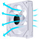 Fan Lian Li UNI SL-INF Reverse Blade 140 ARGB PWM White