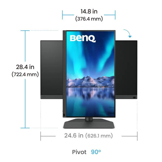 Монитор за фото и видео редактиране BenQ SW242Q, 24.1