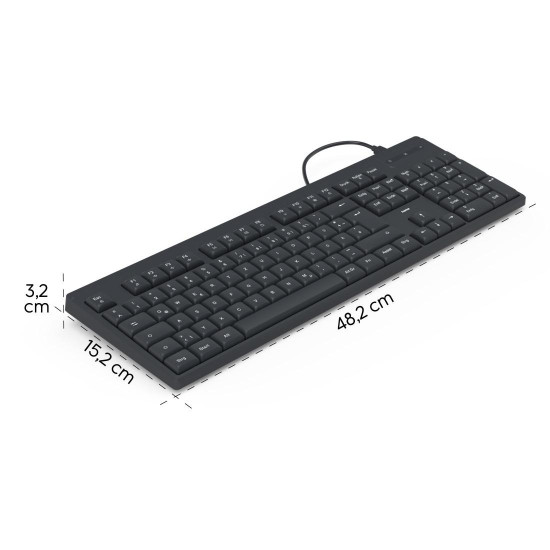Hama Cable Keyboard CK-100,