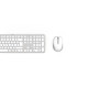 Hama Wireless keyboard and mouse set WKM-550, бяла, 173066