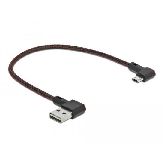 Кабел DeLock, EASY-USB 2.0 Type-A мъжко - EASY-USB Micro-B мъжко