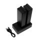 Charger for batteries for CRANE remotes  Palfinger 590 , 960 ; Scanreco  592, 960 RSC7220  NIMH 7,2V Dual Micro USB Cameron Sino