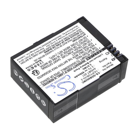 Батерия за камера GO PRO Hero 3; HERO 3 Plus  AHDBT-201  3,7V 950mAh LIIon Cameron Sino