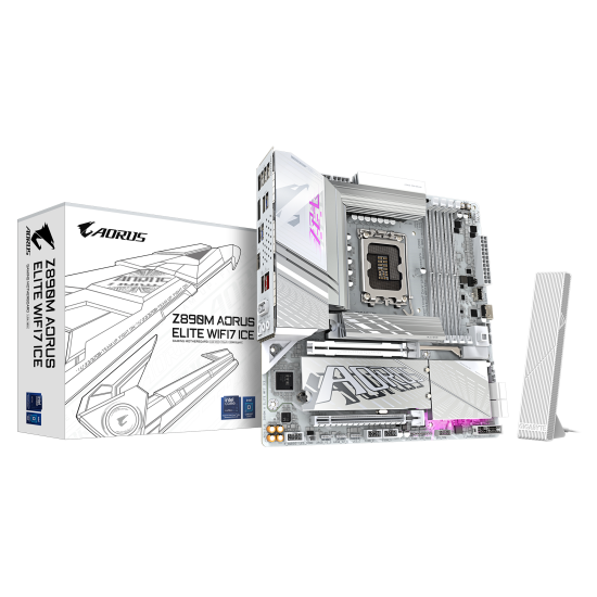 Дънна платка GIGABYTE Z890M AORUS ELITE WIFI 7 ICE, LGA 1851