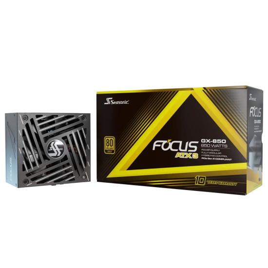 Power Supply SEASONIC FOCUS GX-850 (2024) 850W 80+ Gold, Fully Modular