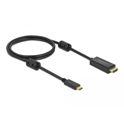 Кабел Delock USB-C - HDMI (DP Alt Mode) 4K 60 Hz, 1 m, Черен