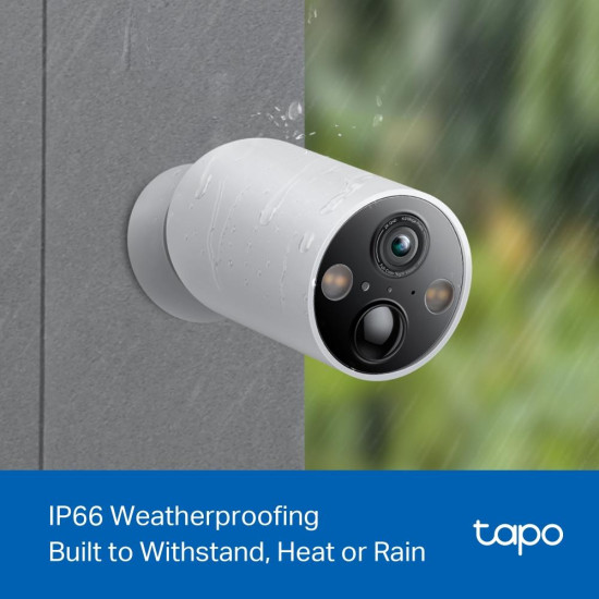 Охранителна WiFi камера TP-Link Tapo C425, Външен/вътрешен монтаж, WiFi