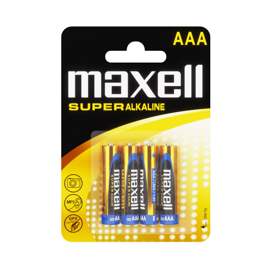 MAXELL Super Alkaline Battery LR03 XL / 4 pcs. pack / 1.5V MAXELL
