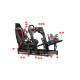 Next Level Racing F-GT Elite Aluminium Simulator Cockpit - Front and Side Mount Edition
