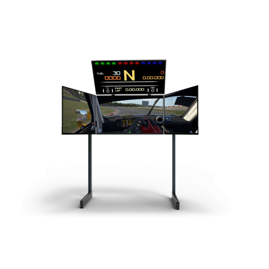 Next Level Racing Elite Freestanding Quad Monitor Stand Carbon Grey