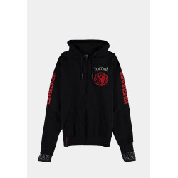 Hoodie DIFUZED GOT - House Of The Dragon - Men's Hero Item Zipper, L