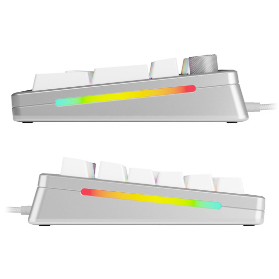 Gaming Mechanical keyboard Glorious GMMK 3 Pro 100% Silver - Fox Linear Switches