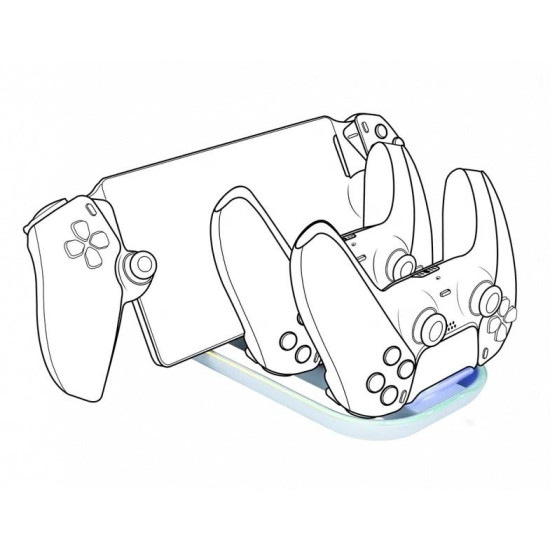 Зарядна станция Nacon, За DualSense падове и Playstation Portal