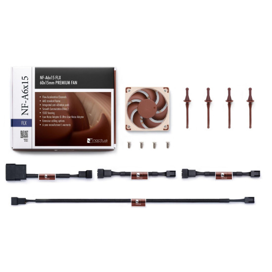 Вентилатор Noctua NF-A6x15 FLX, 60 x 60 x 15 mm