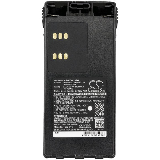 Camera Battery for Two-Way Radio  Motorola GP1280 GP140 GP240  HMNN4151    NIMH  7,2V 2100mA Cameron Sino