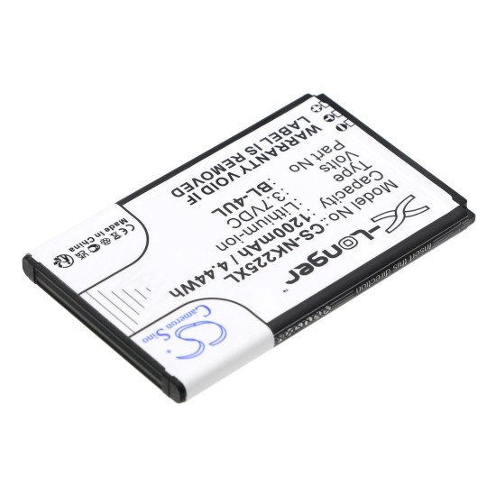 Mobile battery NOKIA 3310 , Asha 225, TA1030 BL-4UL / BL-4WL   LiIon 3,7V 1200mAh CAMERON SINO