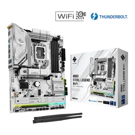 Дънна платка ASRock B860 STEEL LEGEND WIFI 6E, LGA 1851